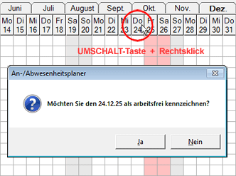 Arbeitsfreie Tage