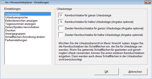 Einstellungen